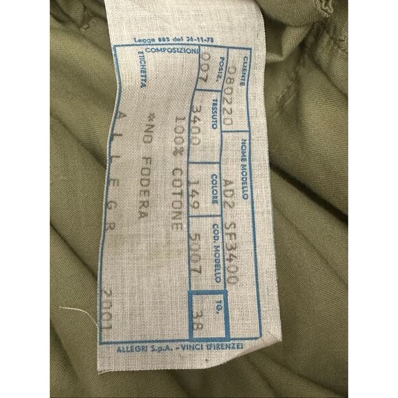 Allegri Vintage Trench Coat 100% Cotton Hoodie Size: M - Picture 6 of 7